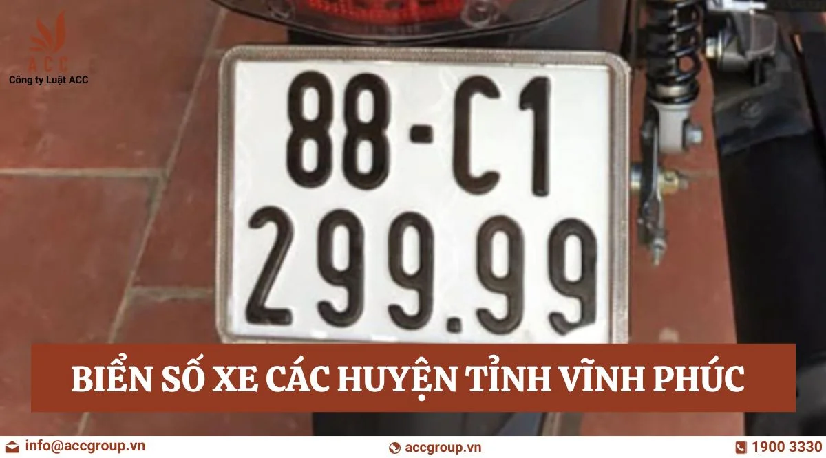 Biển số xe các huyện tỉnh Vĩnh Phúc