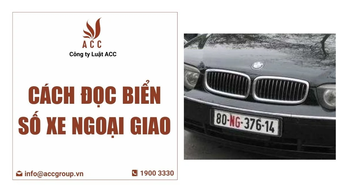 Cách đọc biển số xe ngoại giao