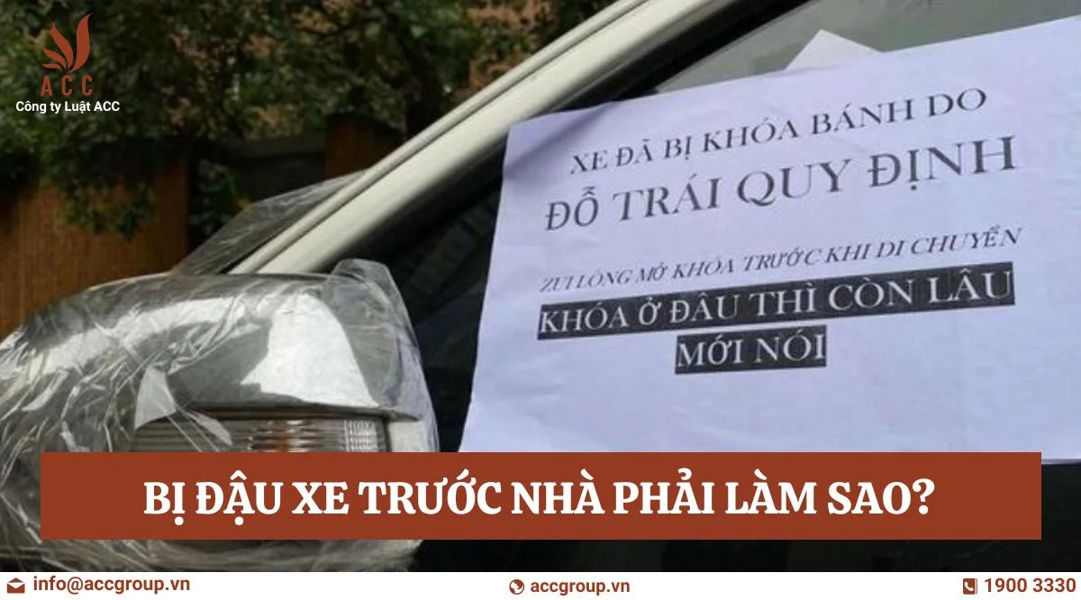  Bị đậu xe trước nhà phải làm sao?