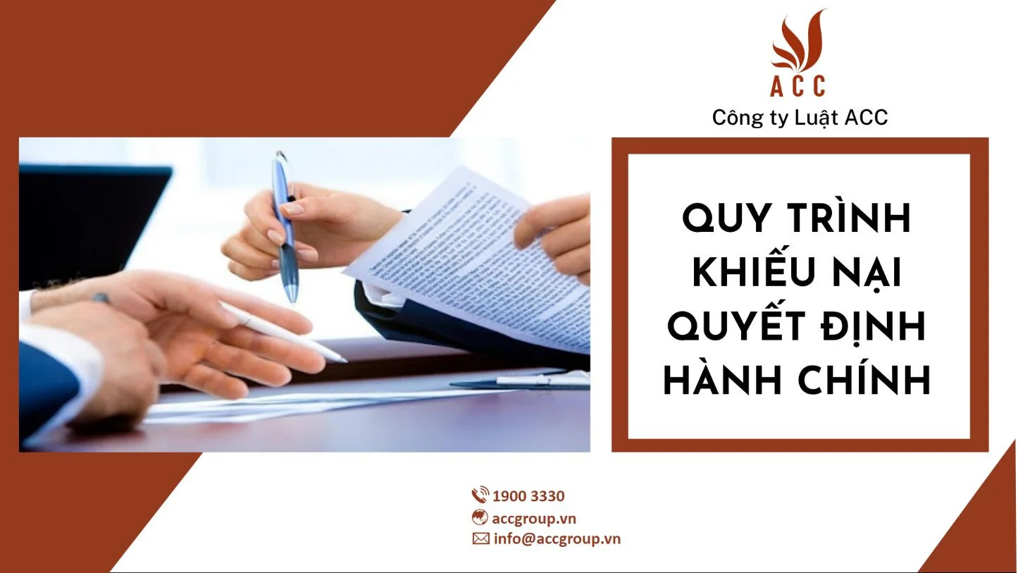 Quy trình khiếu nại quyết định hành chính