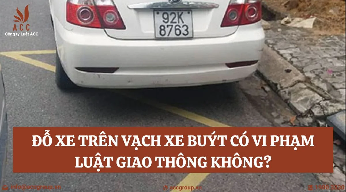 Đỗ xe trên vạch xe buýt có vi phạm luật giao thông không?