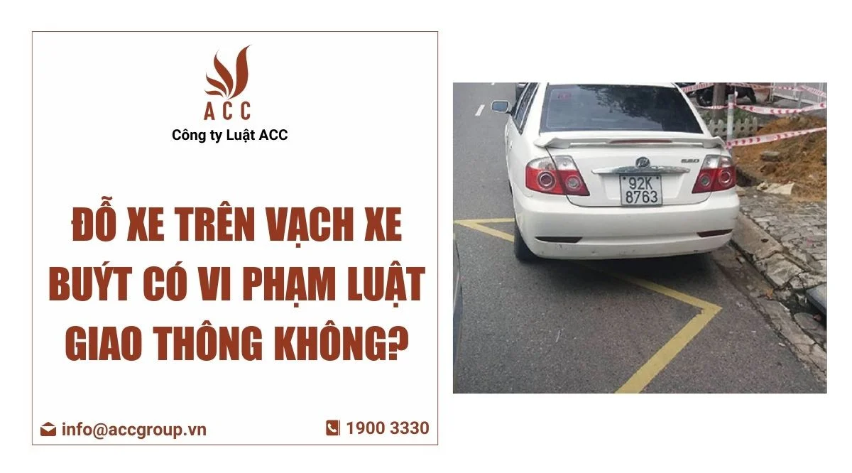 đỗ xe trên vạch xe buýt