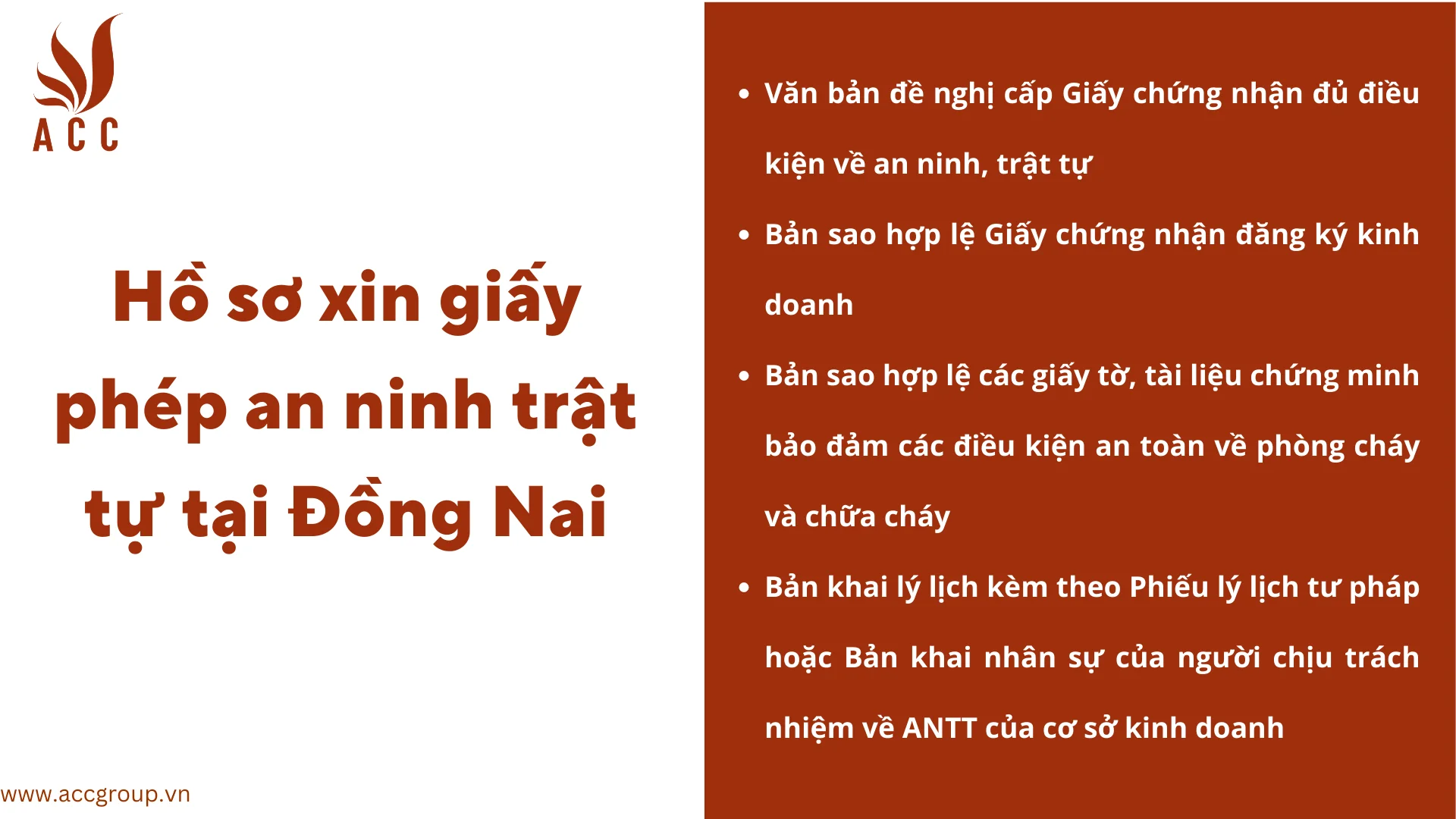 Hồ sơ xin giấy phép an ninh trật tự tại Đồng Nai 