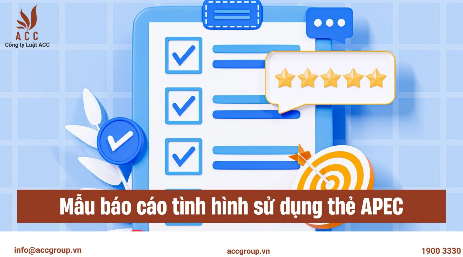 Mẫu báo cáo tình hình sử dụng thẻ APEC 