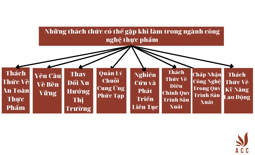 Những thách thức có thể gặp khi làm trong ngành công nghệ thực phẩm