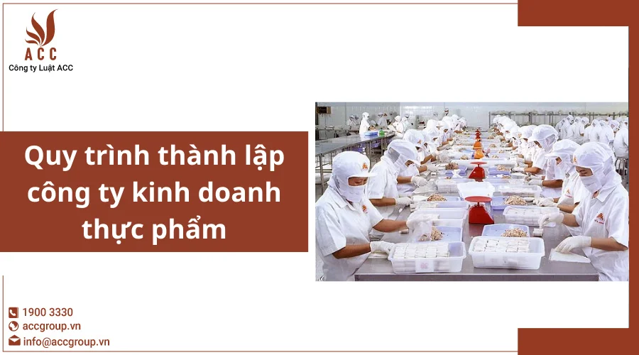 Quy trình thành lập công ty kinh doanh thực phẩm