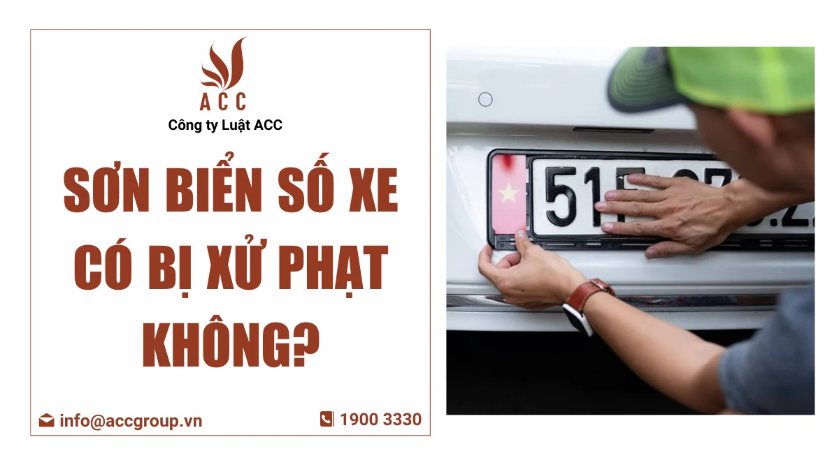 sơn biển số xe