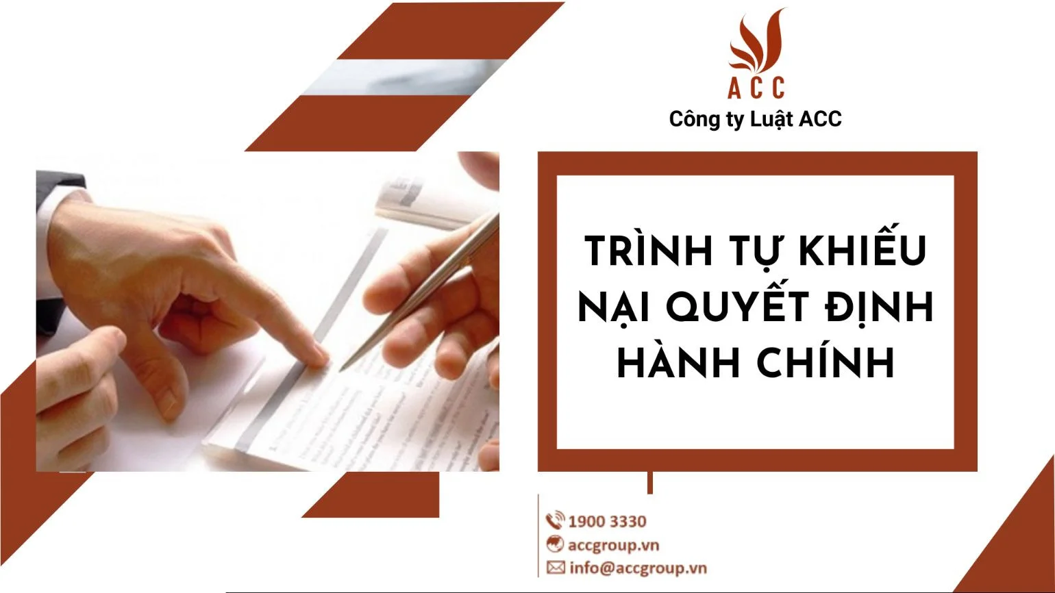 Trình tự khiếu nại quyết định hành chính