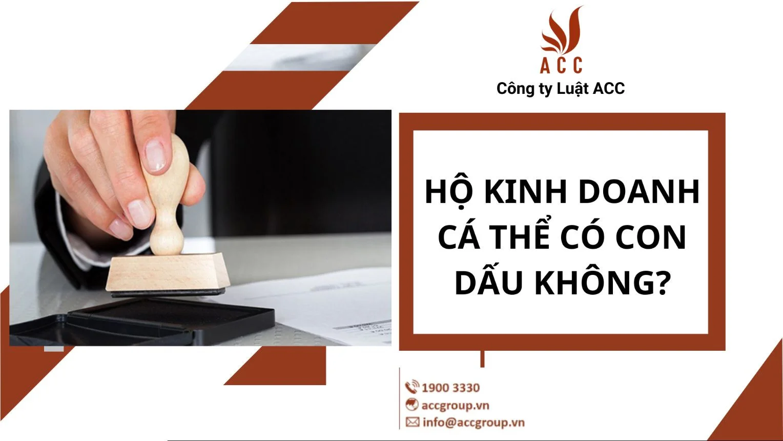 Hộ kinh doanh cá thể có con dấu không?