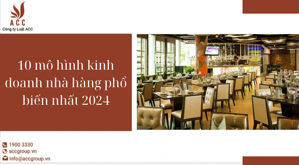 10 mô hình kinh doanh nhà hàng phổ biến nhất 2024