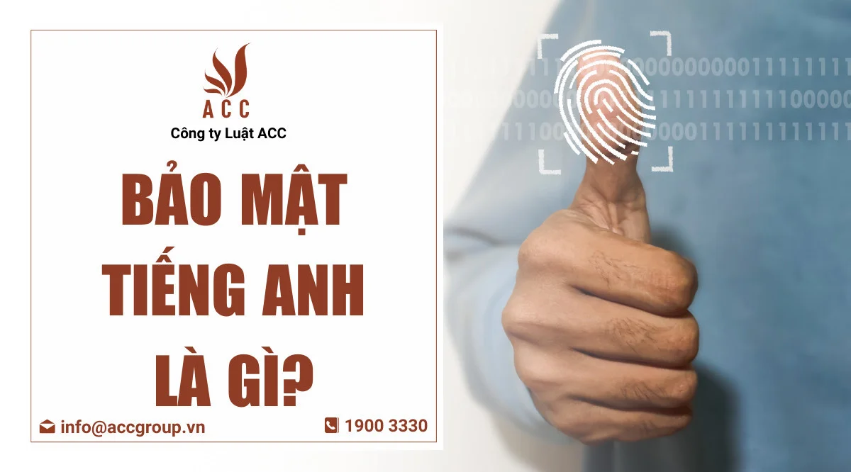 Bảo mật tiếng Anh là gì?