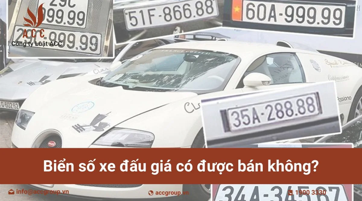 Biển số xe đấu giá có được bán không?