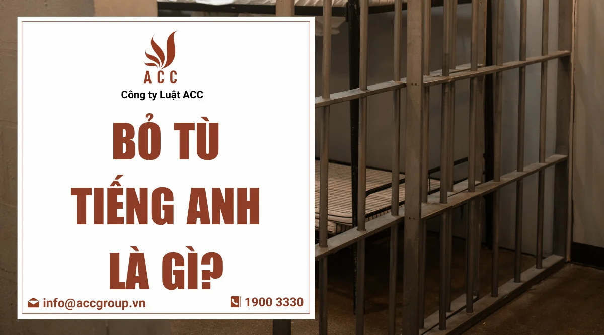 Bỏ tù tiếng Anh là gì?