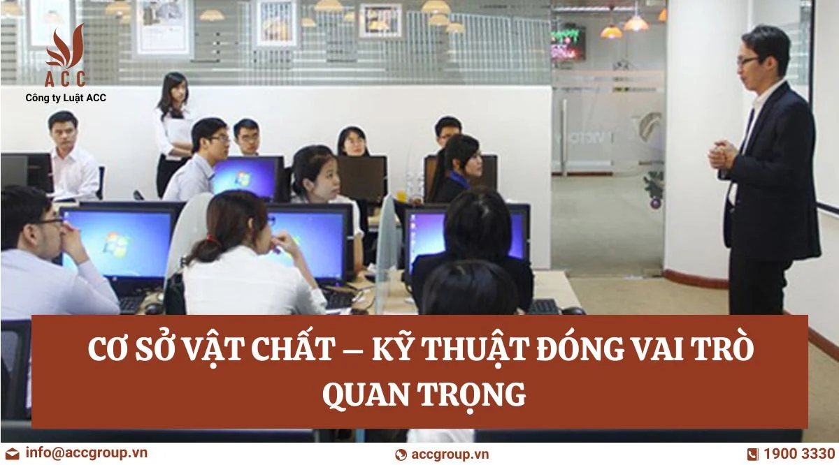 Cơ sở vật chất – kỹ thuật đóng vai trò quan trọng