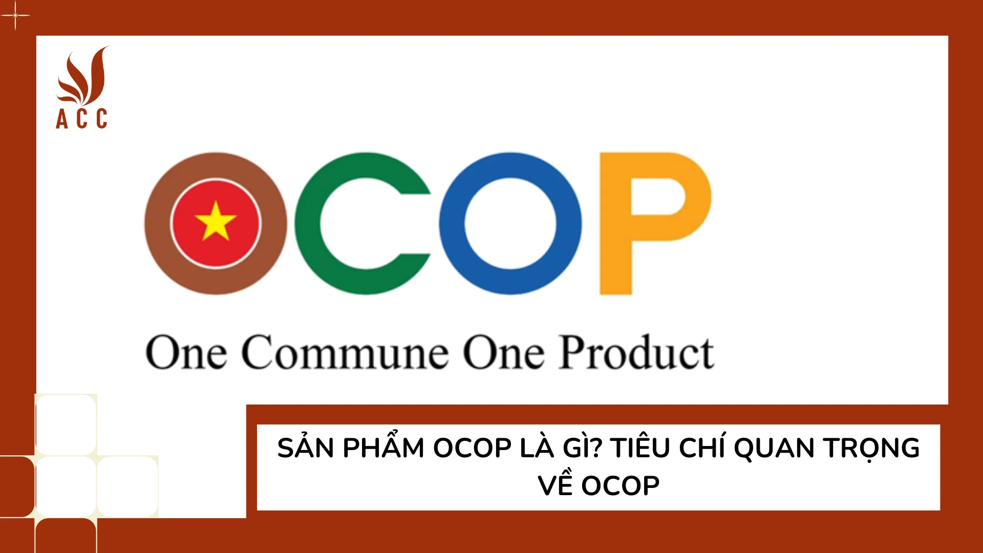 Sản phẩm OCOP là gì? Tiêu chí quan trọng về OCOP