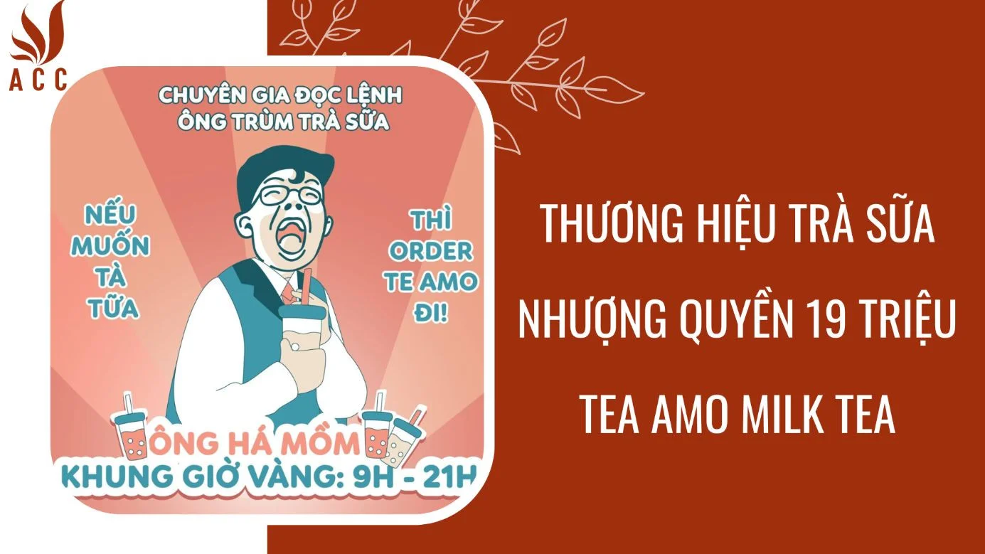 Thương hiệu trà sữa nhượng quyền 19 triệu Tea Amo Milk Tea