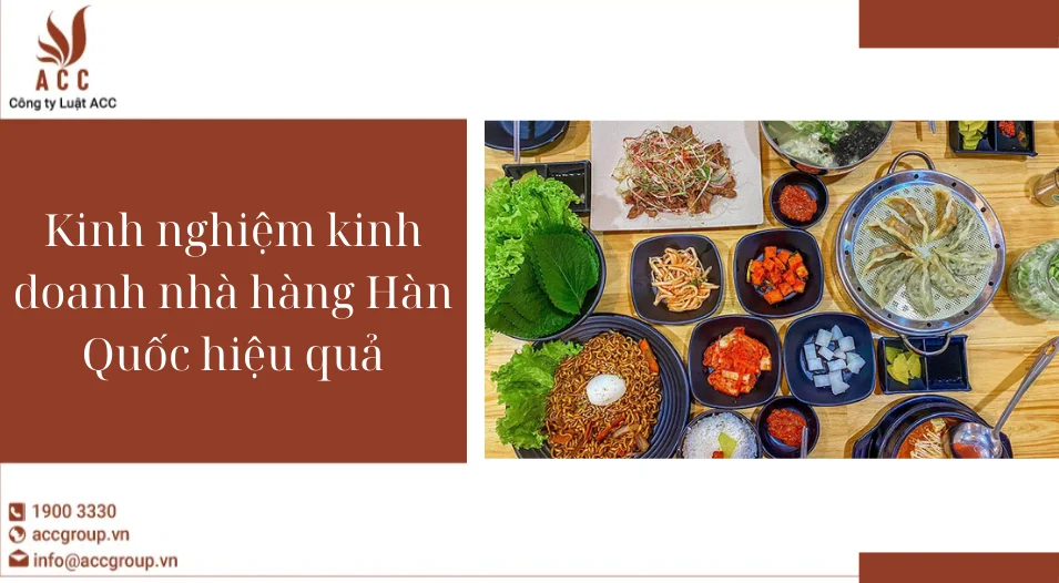 Kinh nghiệm kinh doanh nhà hàng Hàn Quốc hiệu quả