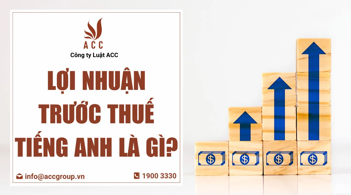 Lợi nhuận trước thuế tiếng Anh là gì?