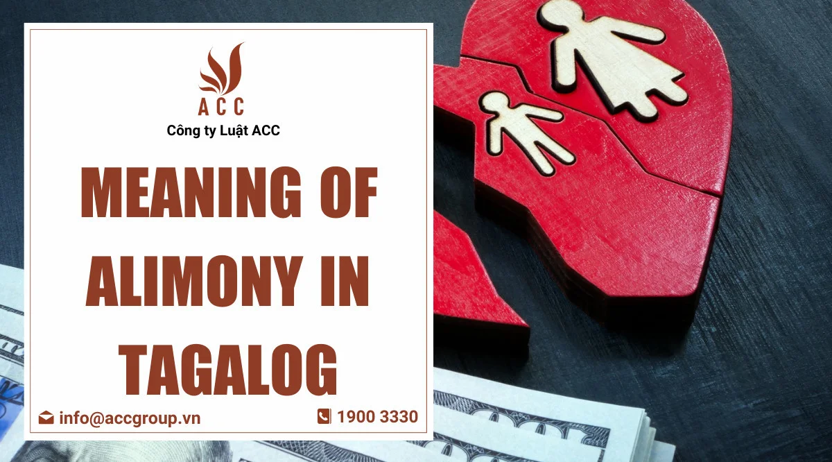 Meaning of Alimony in Tagalog