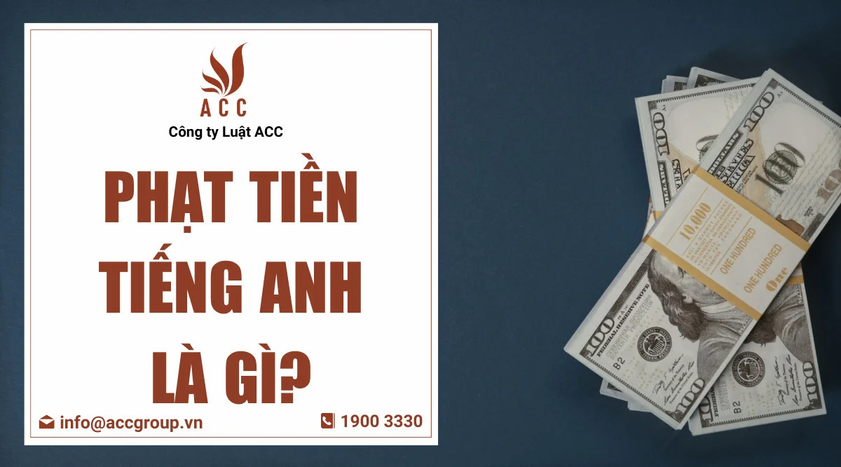 Phạt tiền tiếng Anh là gì?