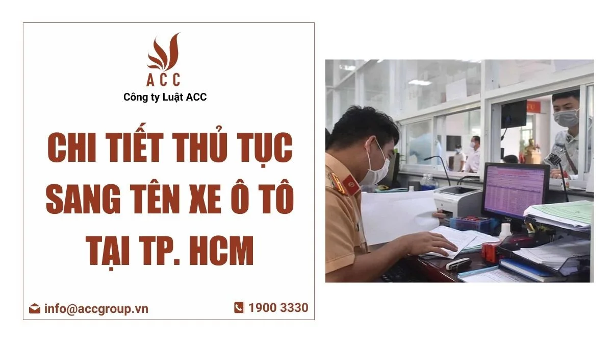 thủ tục sang tên xe ô tô tại TP.HCM