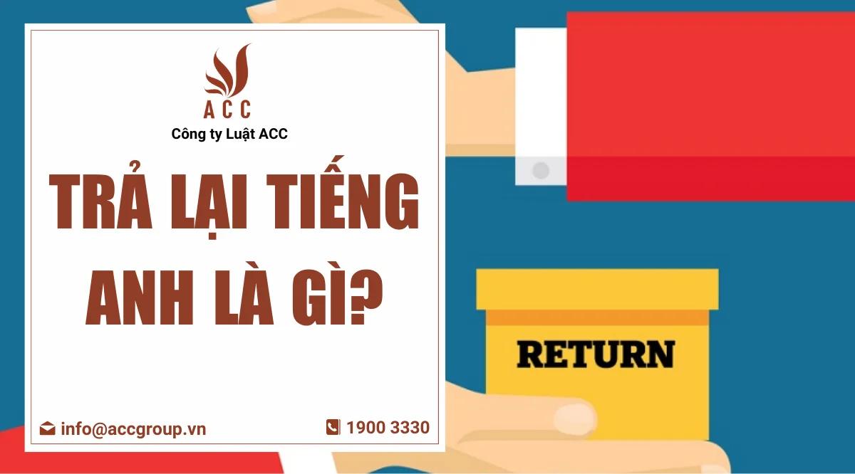 Trả lại tiếng Anh là gì?