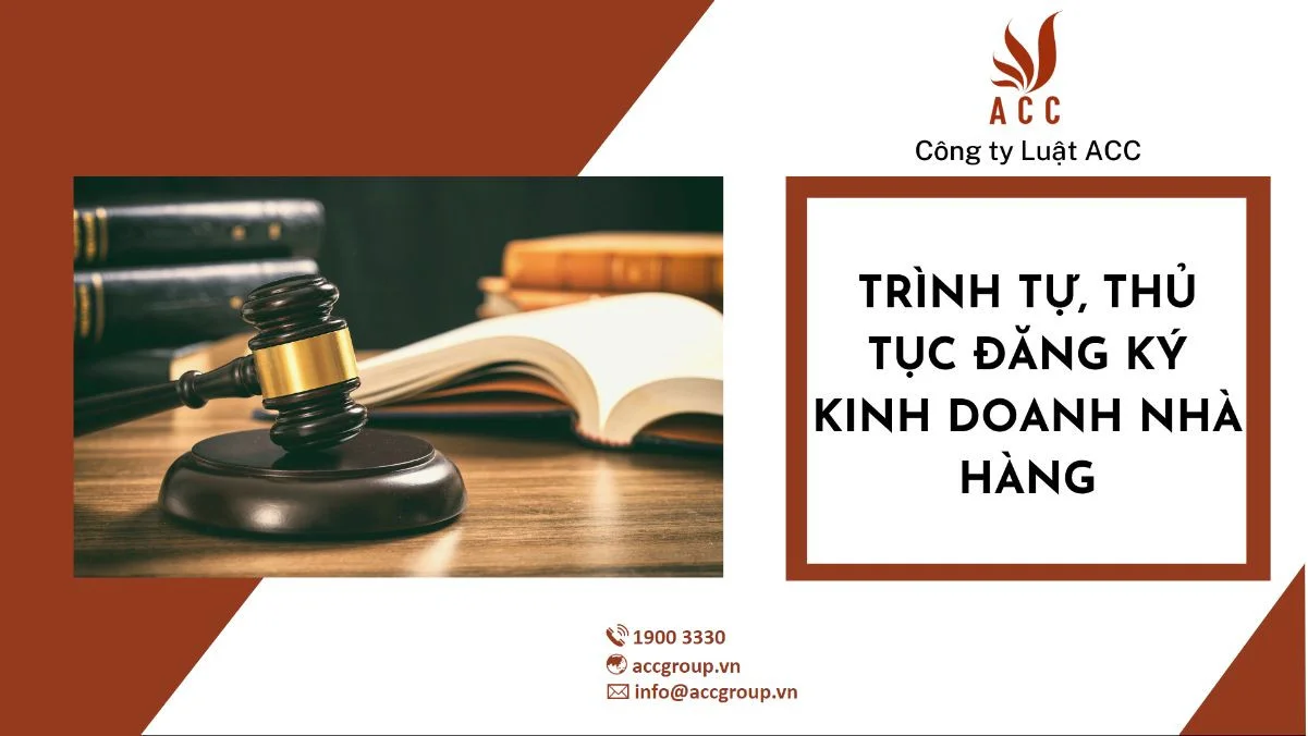 Trình tự, thủ tục đăng ký kinh doanh nhà hàng