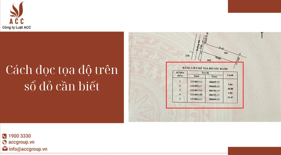 Cách đọc tọa độ trên sổ đỏ cần biết