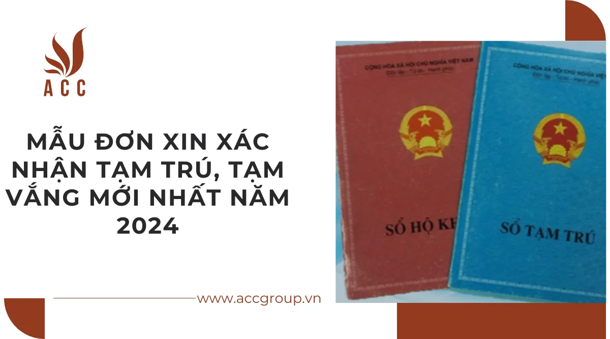 Mẫu đơn xin xác nhận tạm trú, tạm vắng mới nhất năm 2024