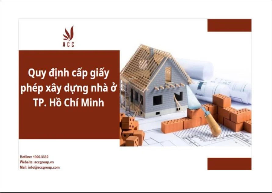Quy định cấp phép xây dựng nhà ở Tp. Hồ Chí Minh