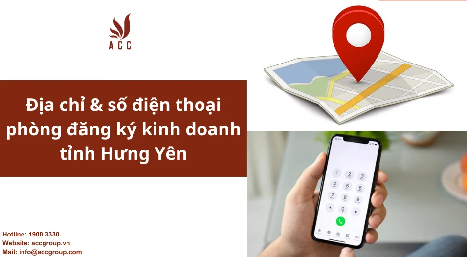 Địa chỉ & số điện thoại phòng đăng ký kinh doanh tỉnh Hưng Yên
