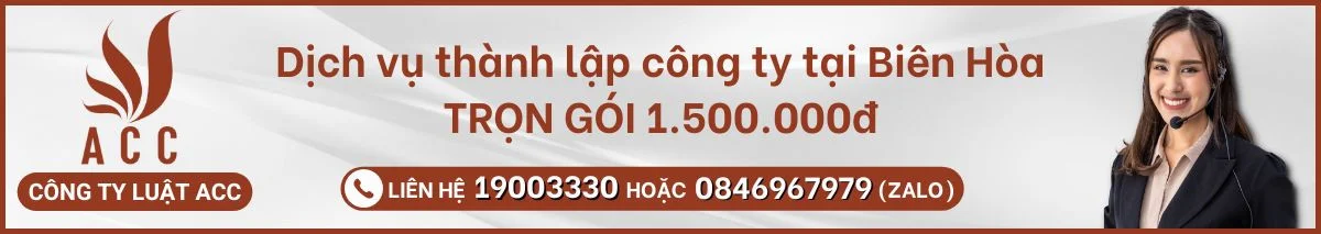 Dịch vụ thành lập công ty tại Biên Hòa
