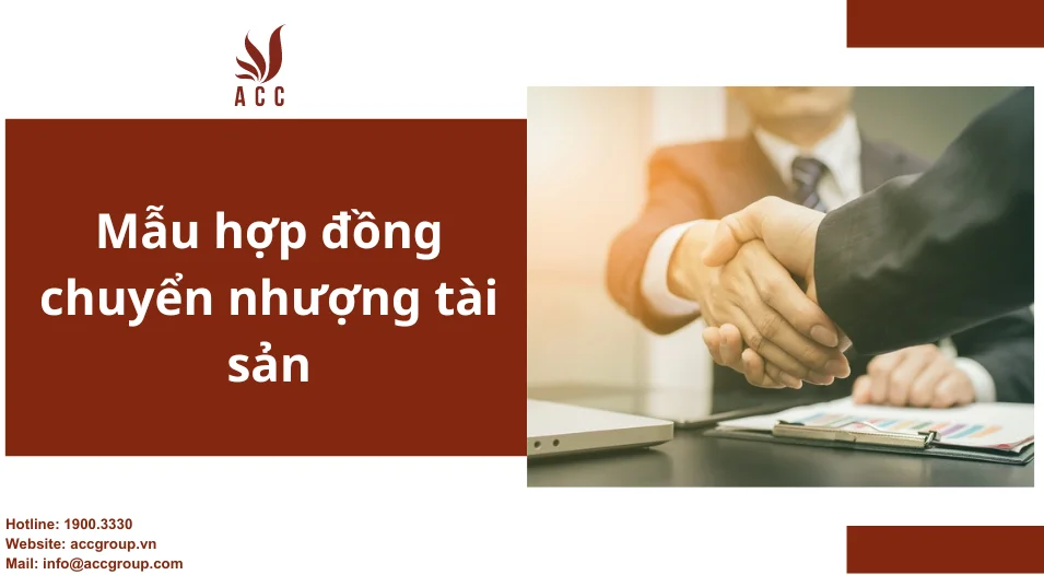 Mẫu hợp đồng chuyển nhượng tài sản