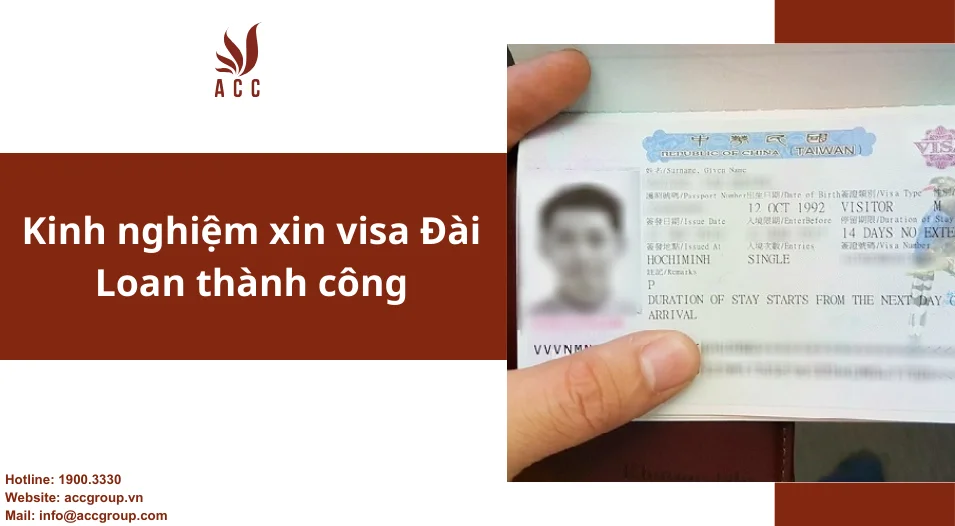Kinh nghiệm xin visa Đài Loan thành công