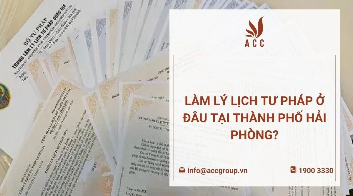 Làm lý lịch tư pháp ở đâu tại thành phố Hải Phòng?