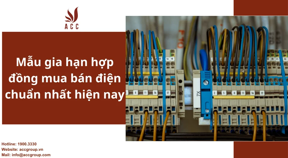 Mẫu gia hạn hợp đồng mua bán điện chuẩn nhất hiện nay