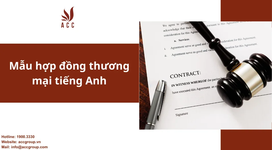 Mẫu hợp đồng thương mại tiếng Anh