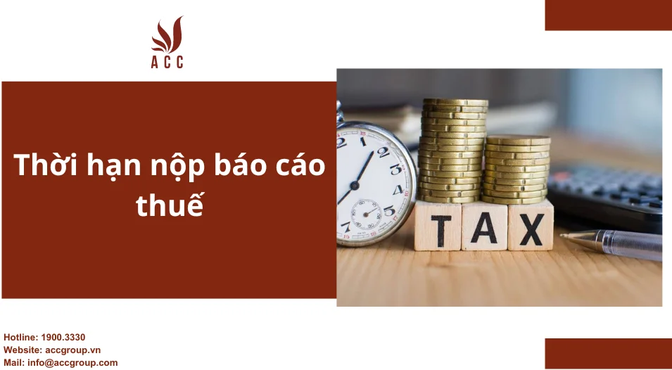 Thời hạn nộp báo cáo thuế