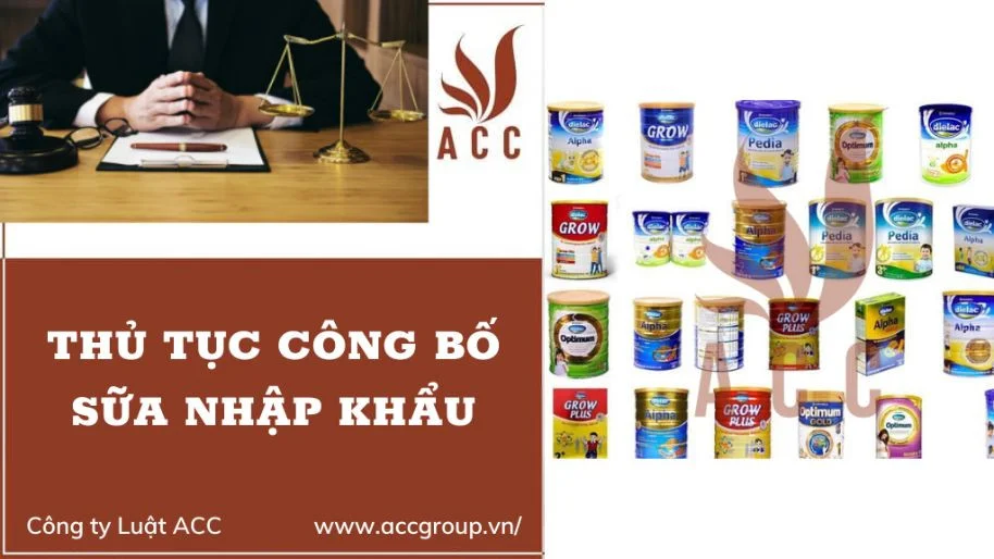 Thủ tục công bố sữa nhập khẩu