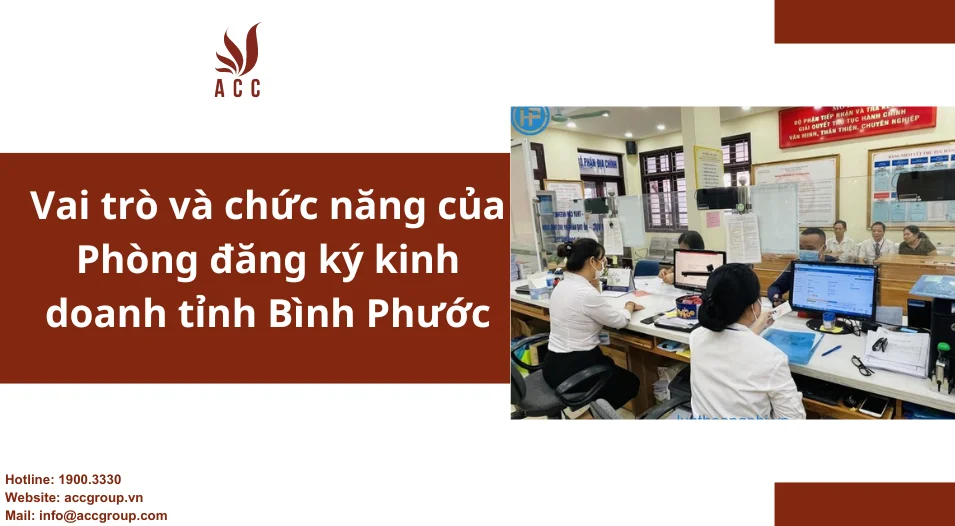 Vai trò và chức năng của Phòng đăng ký kinh doanh tỉnh Bình Phước 
