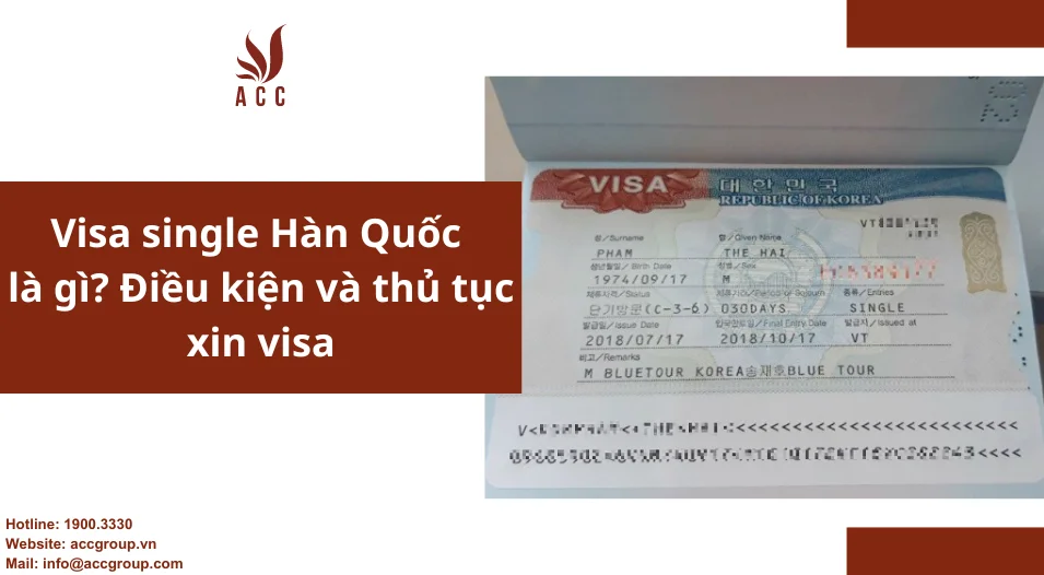Visa single Hàn Quốc là gì Điều kiện và thủ tục xin visa