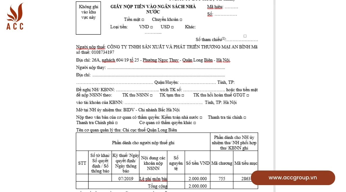 Cách tra cứu mã chương, mã tiểu mục nộp thuế chi tiết