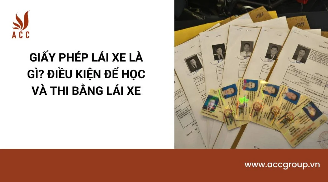 Giấy phép lái xe là gì? Điều kiện để học và thi bằng lái xe