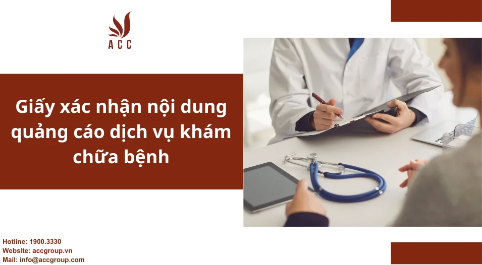 Giấy xác nhận nội dung quảng cáo dịch vụ khám chữa bệnh