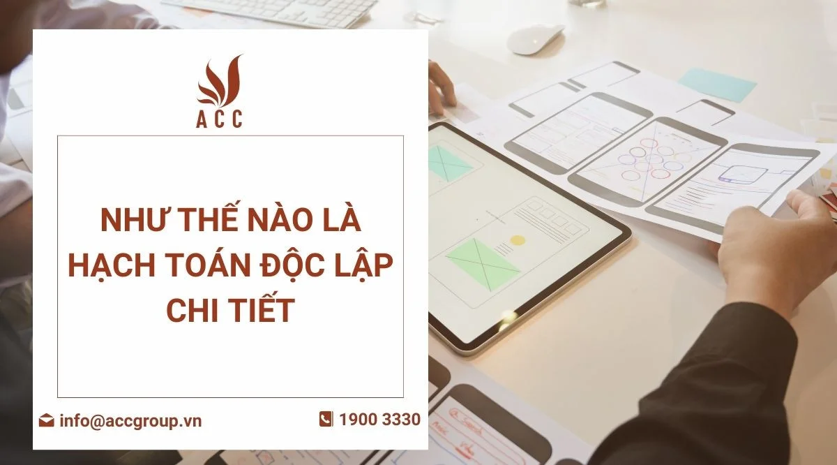 Như thế nào là hạch toán độc lập chi tiết