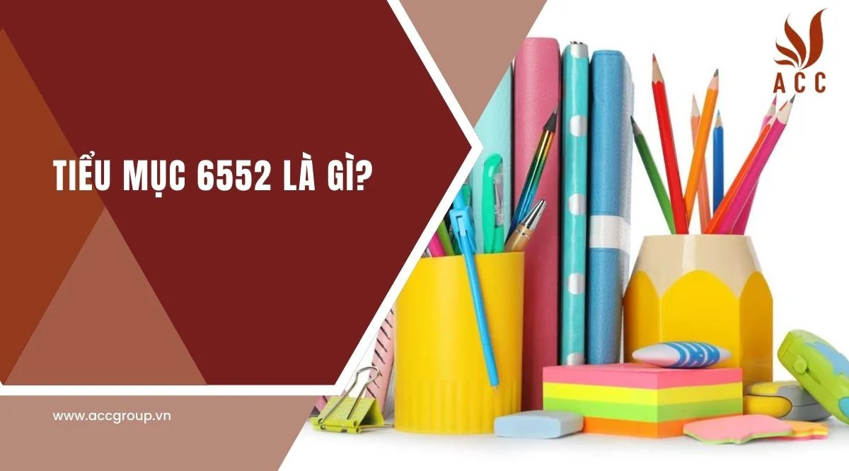 Tiểu mục 6552 là gì