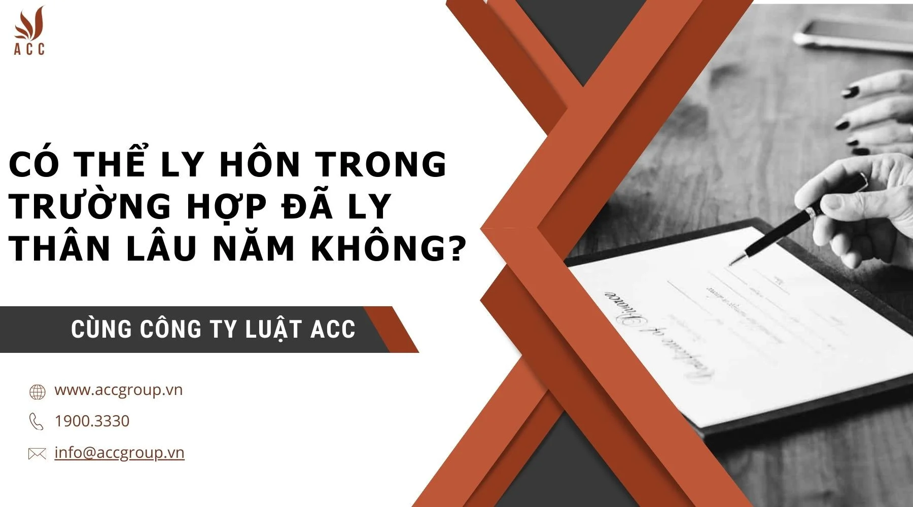 Có thể ly hôn trong trường hợp đã ly thân lâu năm không