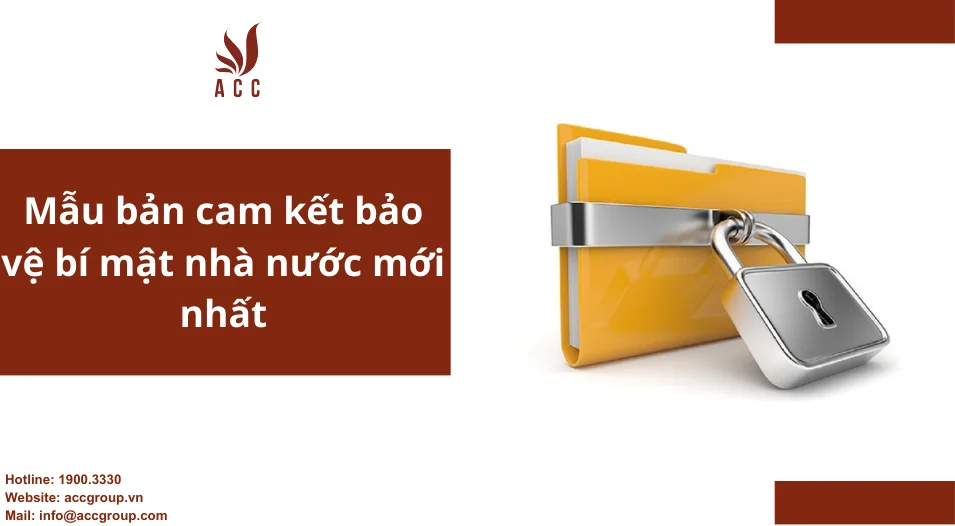 Mẫu bản cam kết bảo vệ bí mật nhà nước mới nhất