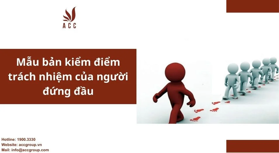 Mẫu bản kiểm điểm trách nhiệm của người đứng đầu