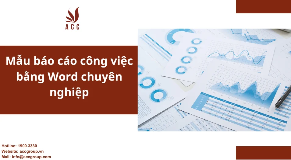 Mẫu báo cáo công việc bằng Word chuyên nghiệp